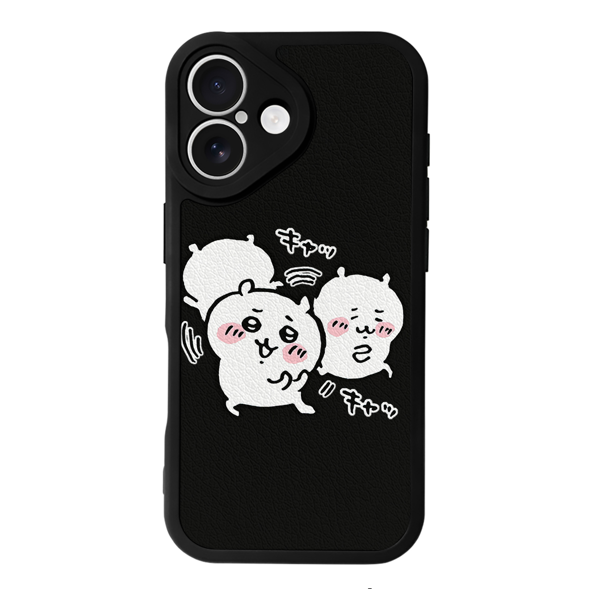 （画像用） ちいかわ ちいかわ Chii-kawa chiikawa 【iPhone 16シリーズ対応】シリコンスマホケース（レザー調） 材質：シリコン